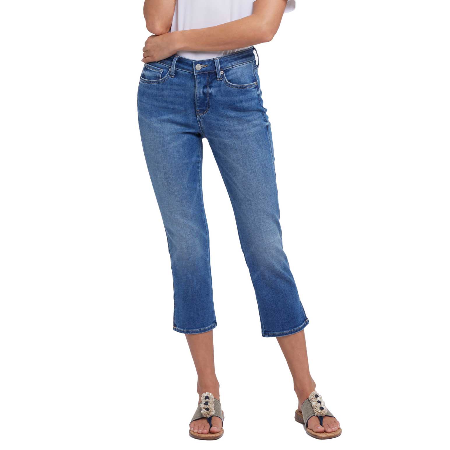 NYDJ Chloe Capri Dn Slits